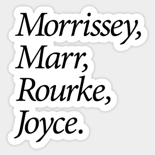 Morrissey, Marr, Rourke, Joyce Sticker